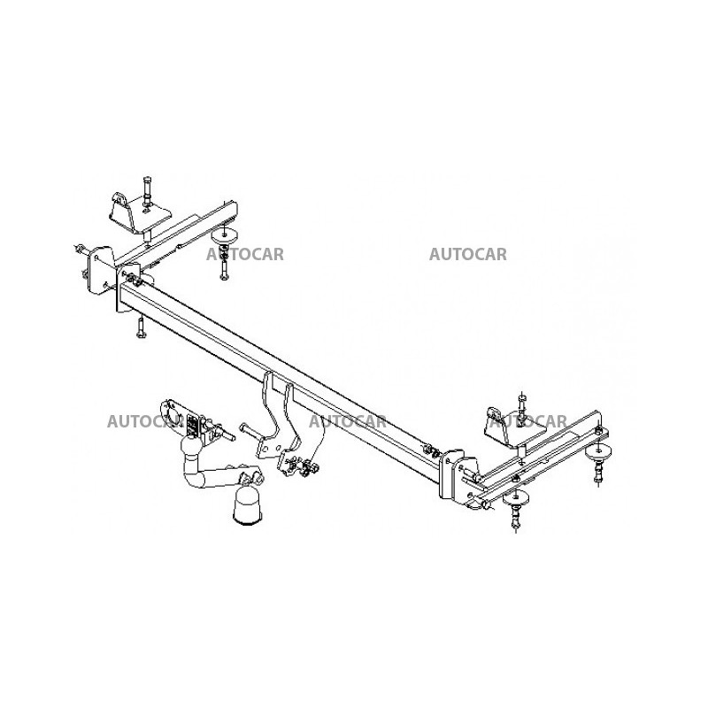 Anhängerkupplung für 600 - 4/5-türig - automat–AHK abnehmbar - von 1993 bis 1998